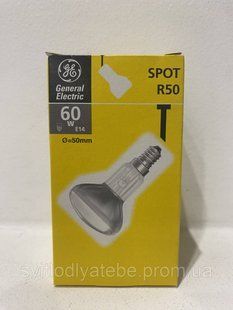 Лампа рефлекторна General Electric R50 60W E14 матова 125636774888 фото