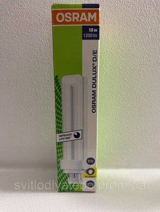 Лампа компактна Dulux D/E 18W/827 G24q2 1893789993788 фото