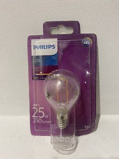 Philips 2 w led e14 філамент лампа світлодіодна 75334679688 фото