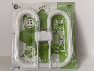 Лампа компактна люмінесцентна 2D Watt-Miser F24/835/4P General Electric 44323458999 фото