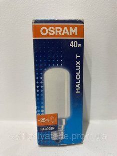 Лампа галогена Osram HALOLUX T 230V 40W E14 трубка прозора 64861 T 4050300363707 фото