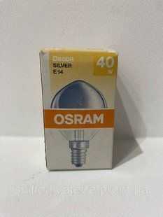 Osram 40 w e14 silver лампа розжарювання інтер&rsquo;єрна 1248900004590 фото