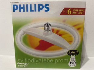 Люмінесцентна лампочка Philips PH Circular 25 W 827 E27 230-240 V 1CT/6 кермо 8711500315274 фото