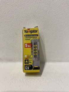 Navigator 5w g9 лампа світлодіодна 43565899599966 фото