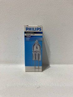 Лампа кварцова галогенна 12v 100w PHILIPS 13100 GY6.35 58600586 фото