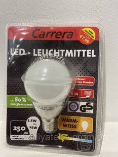 Carrera led 3,5 w e14 лампа лед світлодіодна 4444553345777 фото