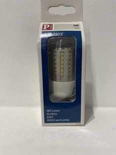 Світлодіодна лампа 3w led candle e14 paulmann кукурудза 124678378974 фото